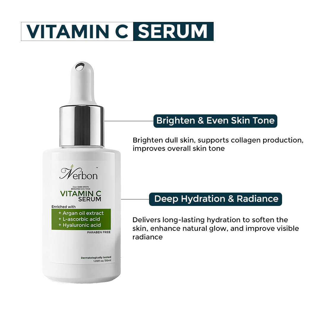 Nerbon Vitamin C Face Serum – Brightening & Glow Boost