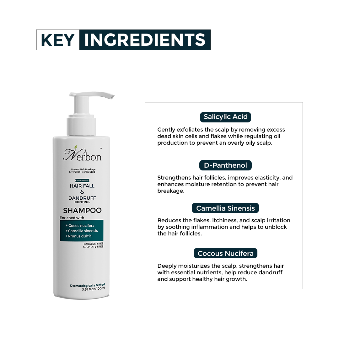 Nerbon Hair Fall & Dandruff Control Shampoo
